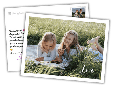 exemple de carte postale photo